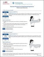 Carpal Tunnel Syndrome Therapeutic Exercise Program Orthoinfo Aaos