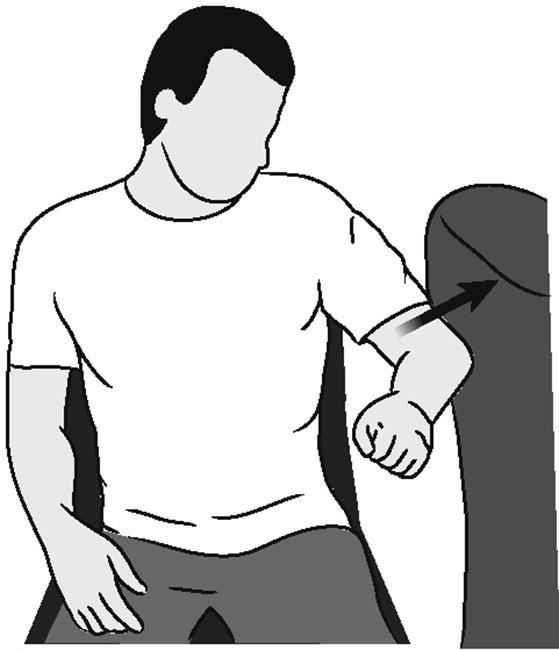 Illustration of shoulder abduction (isometric)