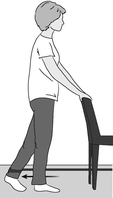 Illustration of resistive hip extensions