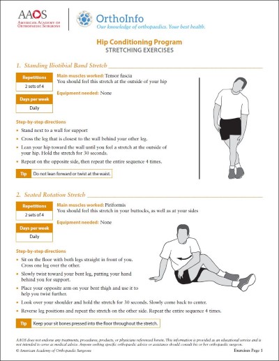 Hip Rehabilitation Exercises - OrthoInfo - AAOS