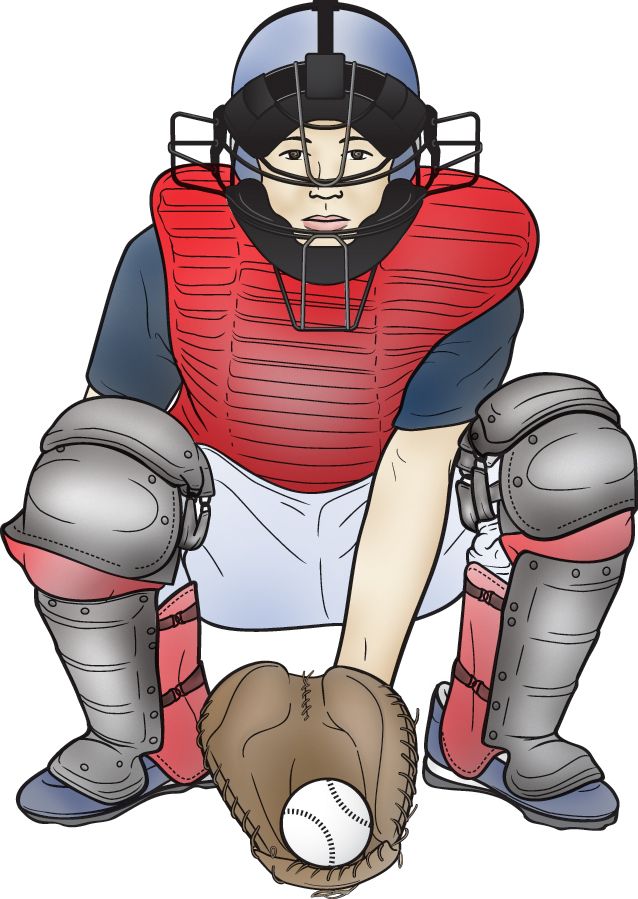 protective gear for baseball catcher